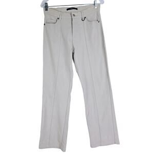 Simon Chang Size 2 Beige 5 pocket Career Pants Minimal Minimalist Casual  #780